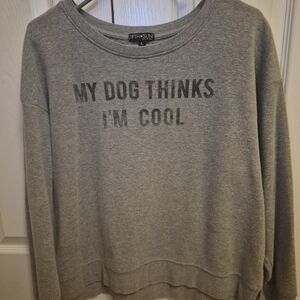 Fifth Sun Charcoal Women's Crew Neck Sweater